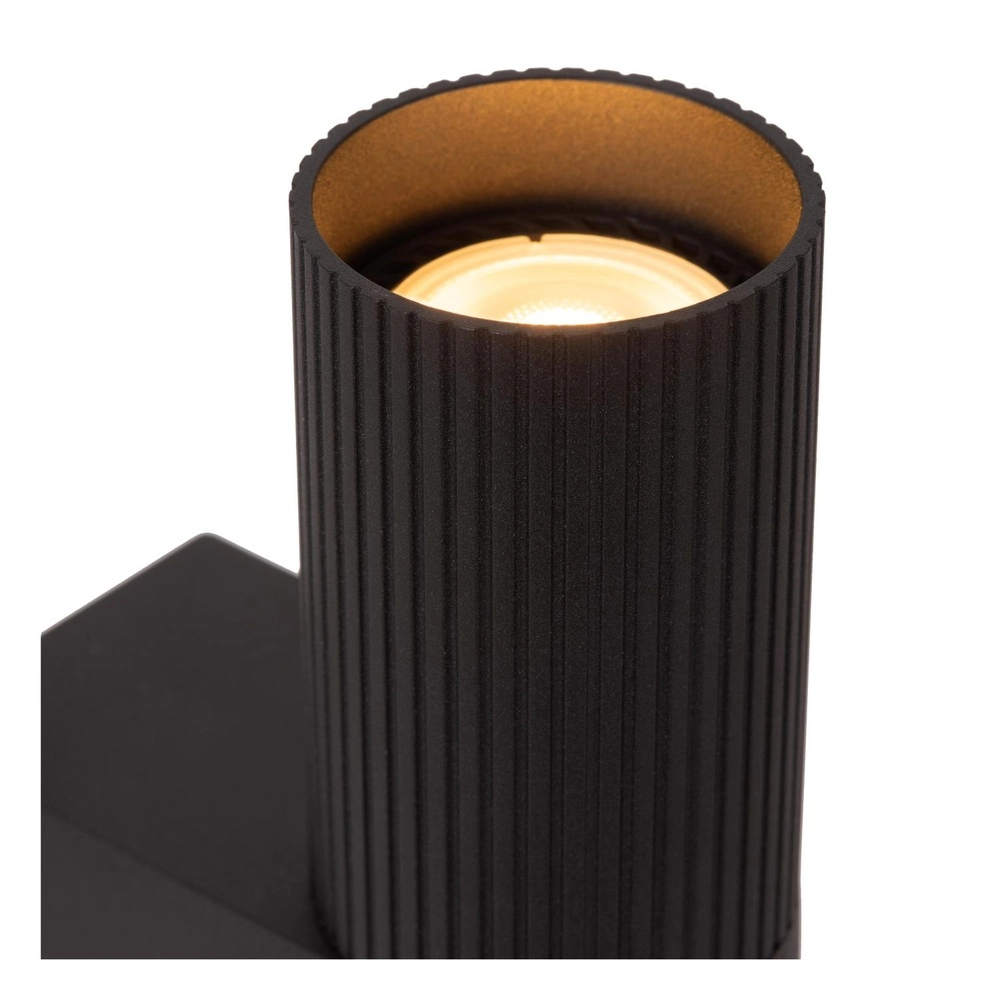 Design wandspot Clubs zwart up & down Lucide 5411212093905