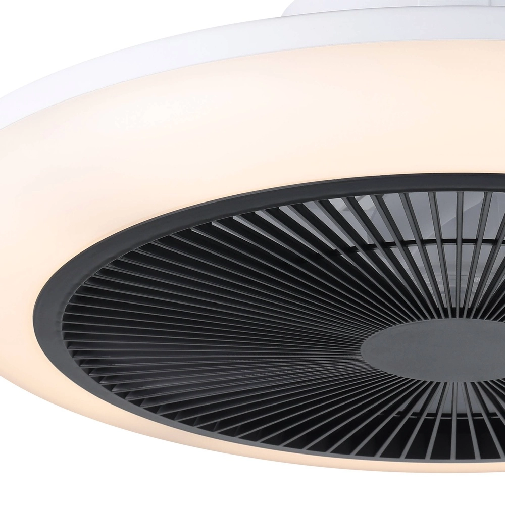 Plafondventilator Sayulita wit met zwart Ø 46cm Eglo 9002759352349