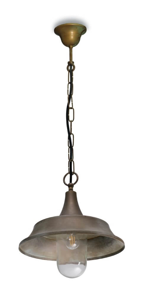 Landelijke hanglamp Atelier S - verouderd messing