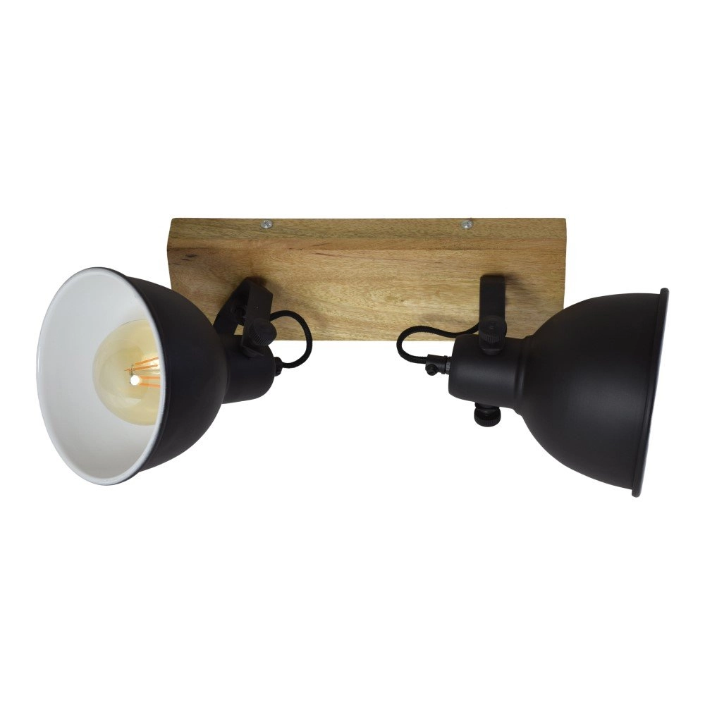 Plafondspot Woody Double vintage black Urban Interiors 8719325467178