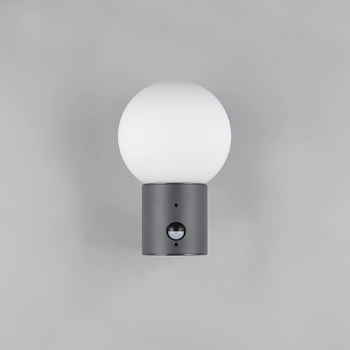 Bol wandlamp Mures antraciet met sensor Trio 4017807687200