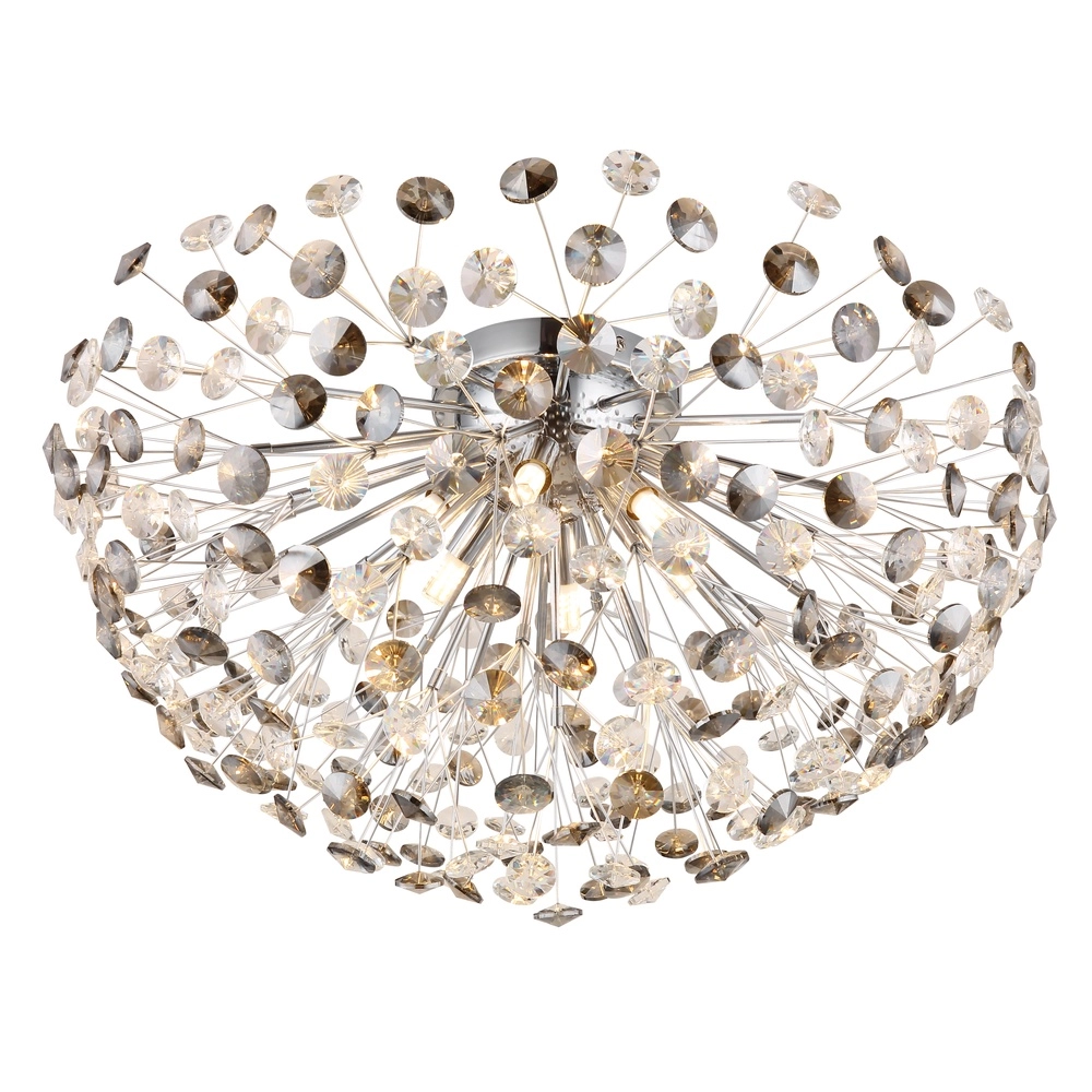 Plafondlamp Katrina chroom Ø 60cm