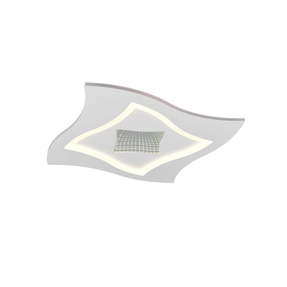Moderne plafondlamp Klint wit 50cm Trio 4017807653465