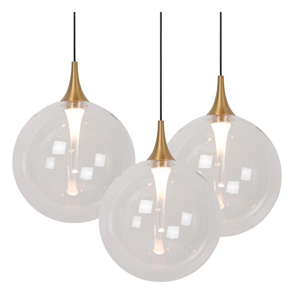 Design led hanglamp Gisela helder - 3x Ø 16cm Premium by Lucide 5411212134783
