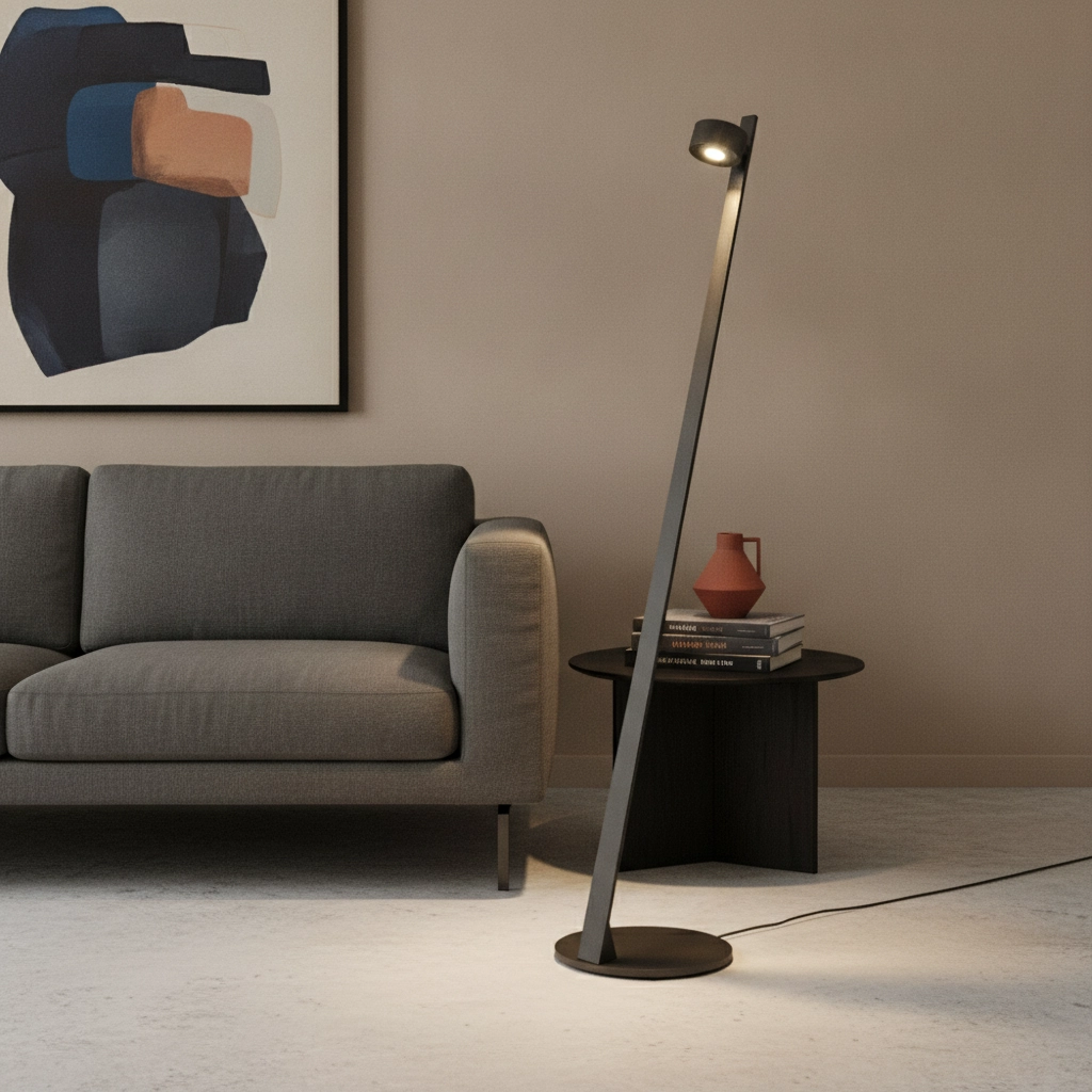 Design vloerlamp Omega zwart