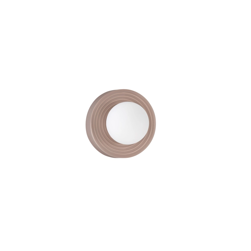 Wandlamp Orbique mokka bruin Ø 16cm Lyora 5212017483911