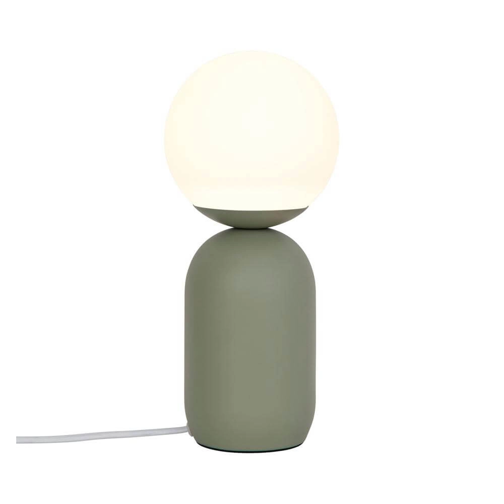 Tafellamp Notti groen met wit