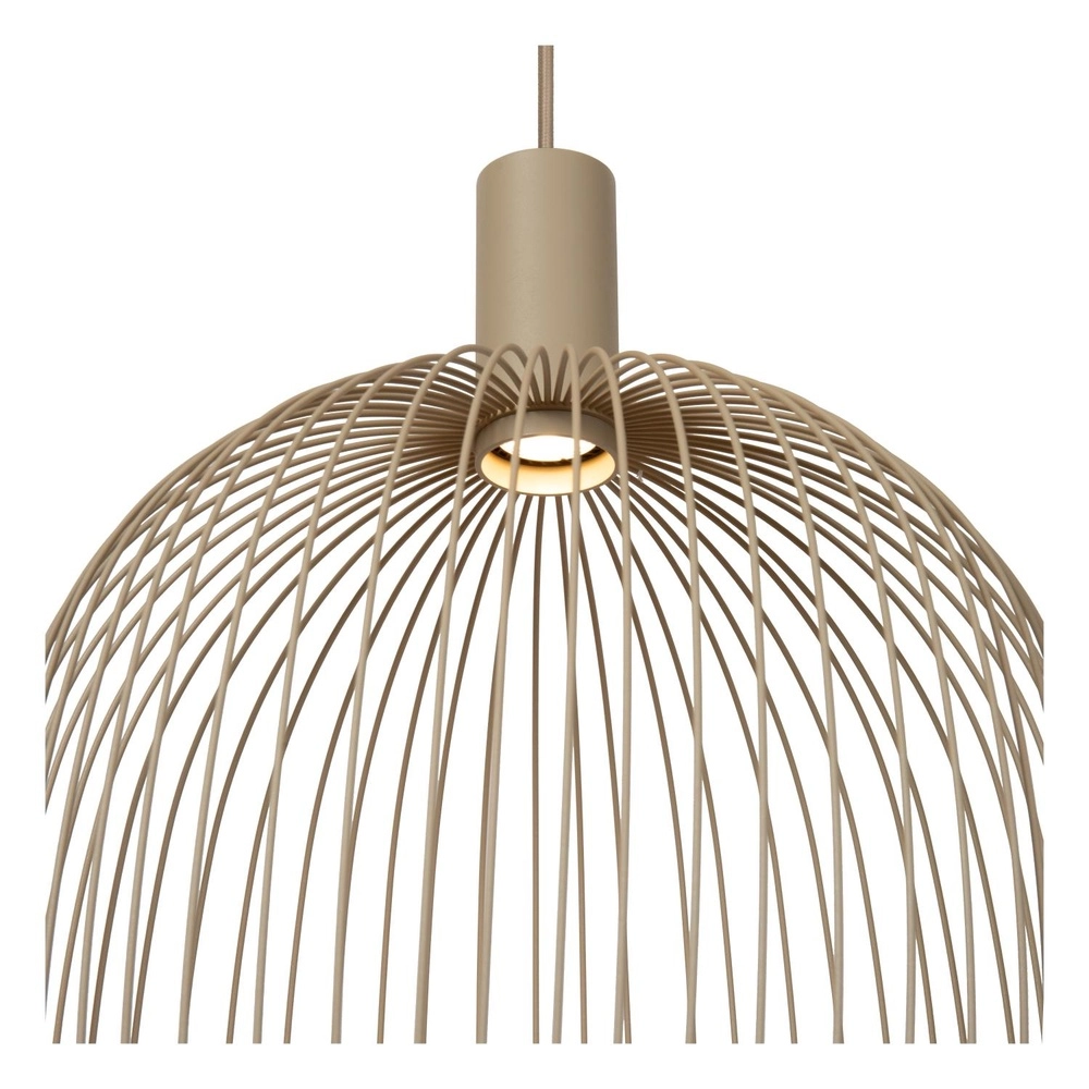 Hanglamp Ø 40cm Esterel zand bruin mini GU10 Lucide 5411212212320