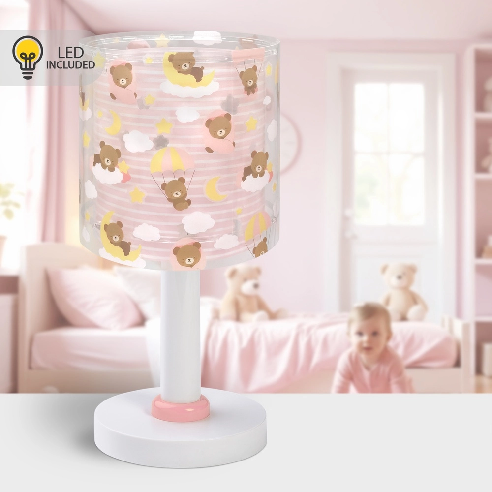 Kinderkamer tafellamp Baby Teddy roze Dalber 8420406415710