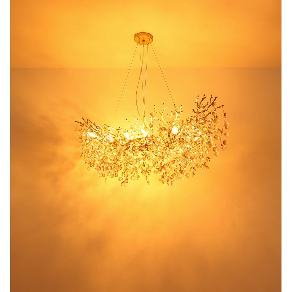 Hanglamp Queena goud 100cm Globo 9007371528691