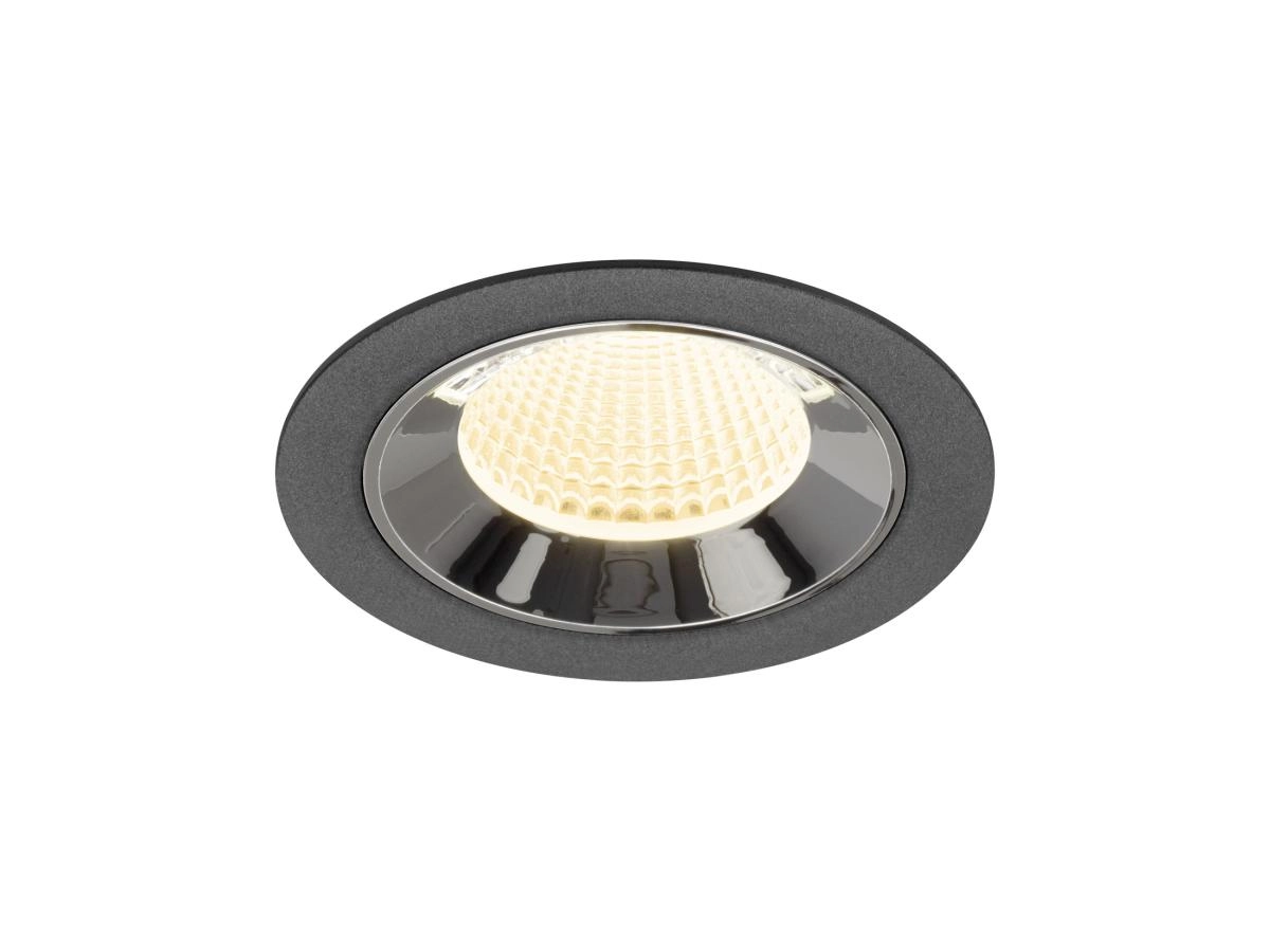 Inbouwspot Numinos M zwart/chroom 3000K - 40gr