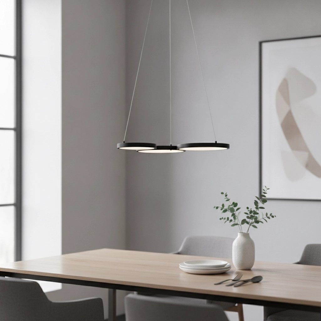 Moderne hanglamp Magnus zwart 55cm