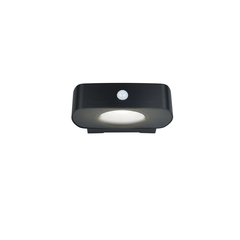 Solar wandlamp Bilbao zwart hybride Trio 4017807648058
