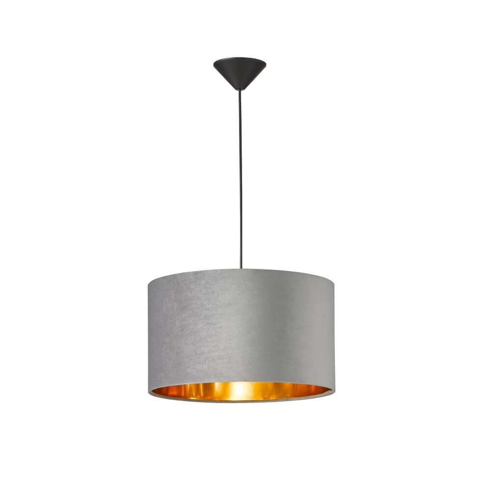 Hanglamp Aura grijs velvet