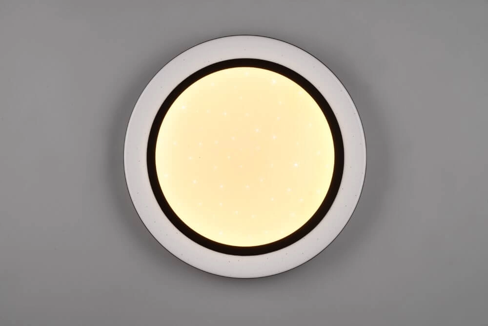 Witte plafondlamp Cartida wit met zwart Trio 4017807561722