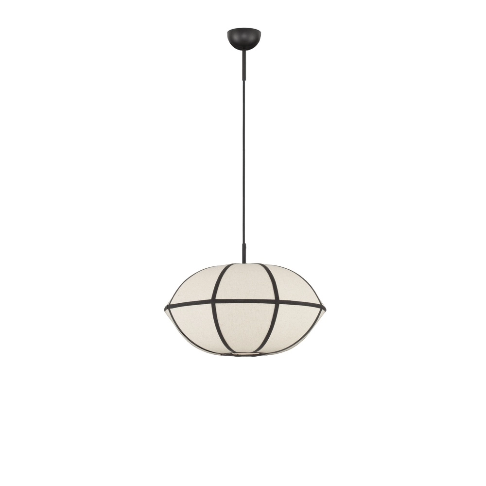 Hanglamp Brera zwart met wit Ø 45cm Lyora 5212017493569