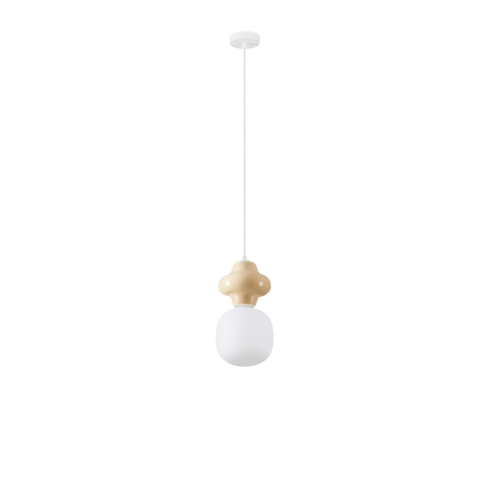 Hanglamp Clio S geel keramiek Lyora 5212017461186