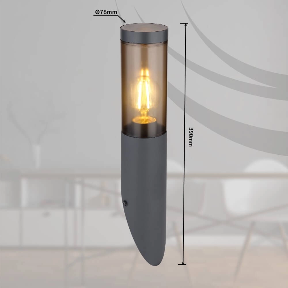 Anthracite outdoor lamp Boston Globo 9007371436729