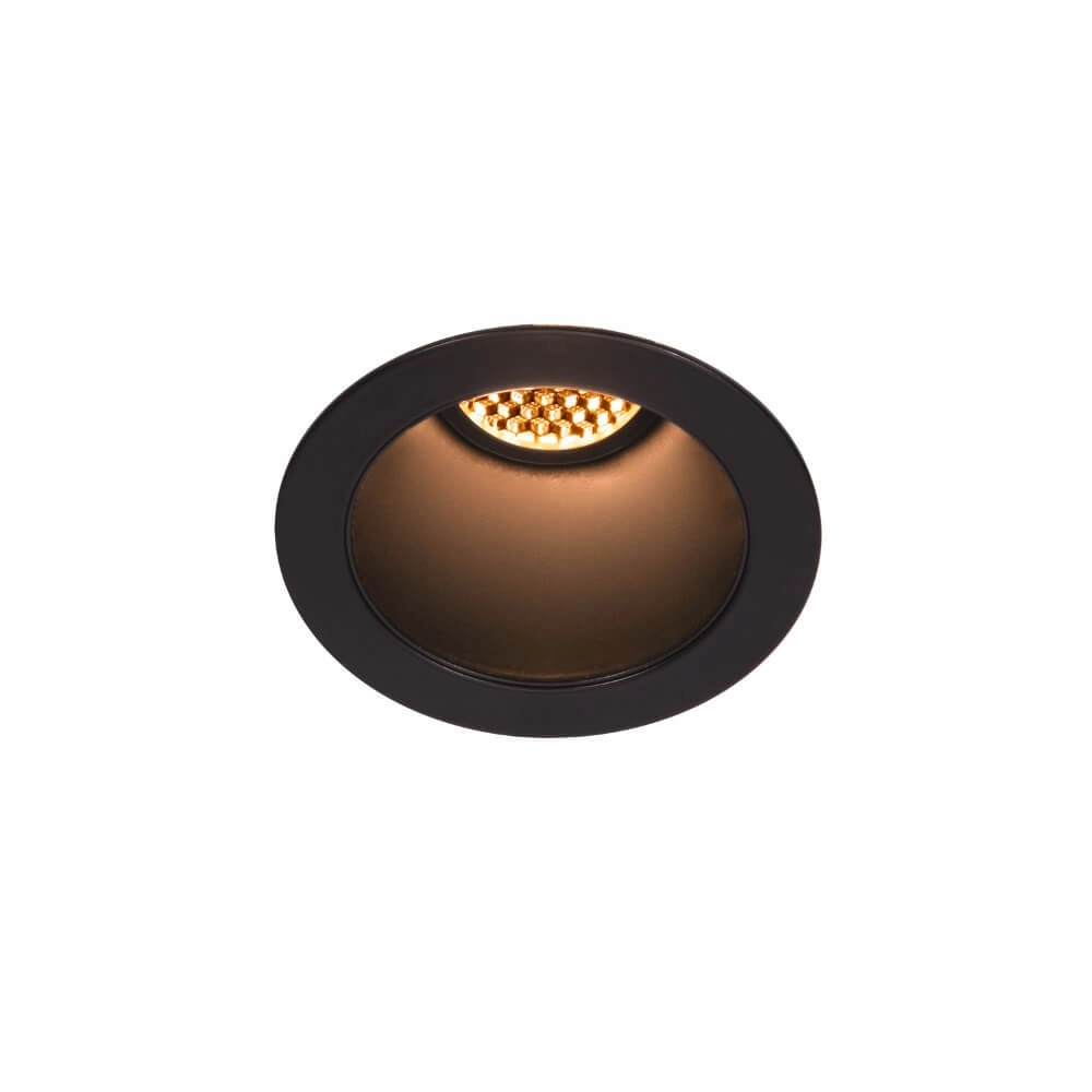 Led inbouwspot Horn zwart - verdiept - 3000K SLV 4024163228176