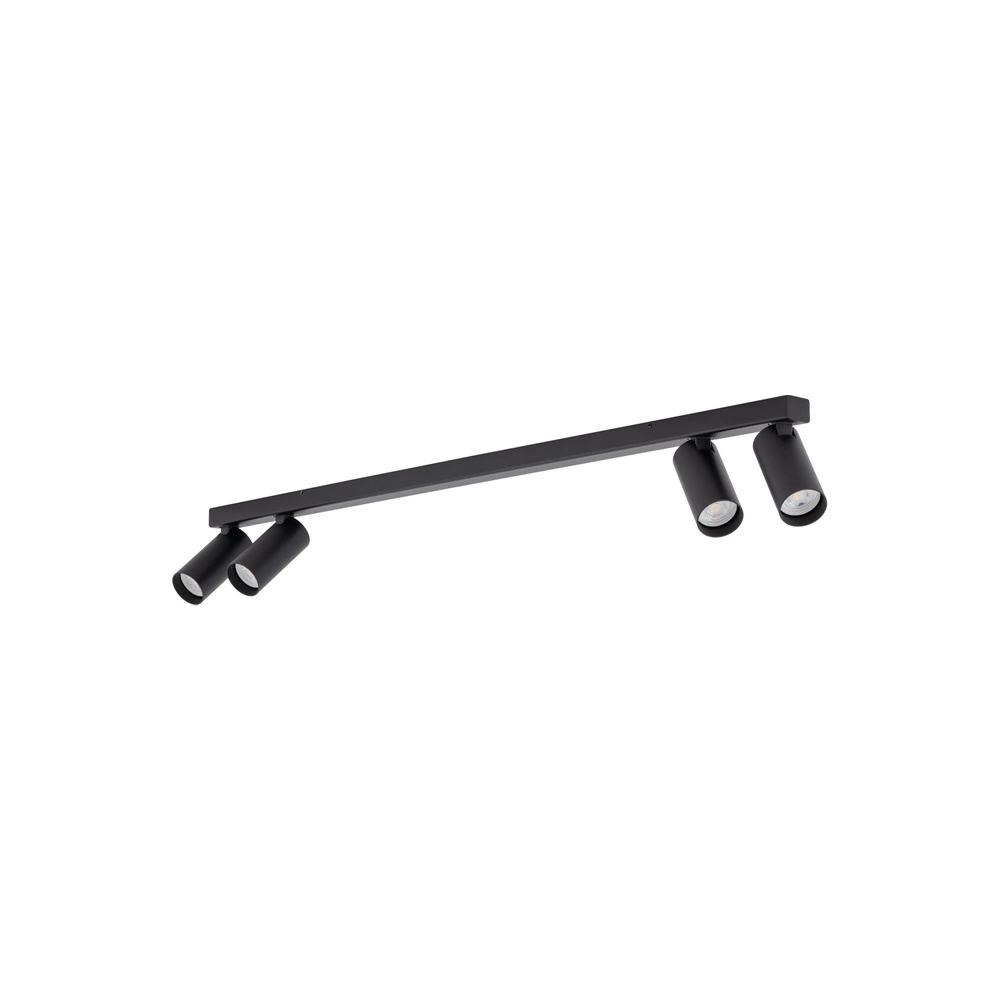 Opbouwspot 4x GU10 Fourty zwart Lyora 5903139107396