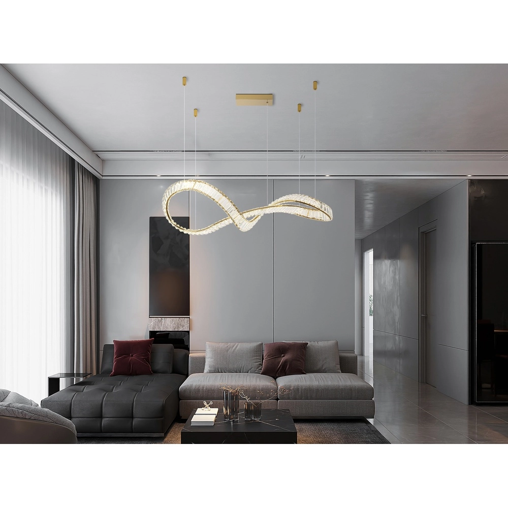 Design hanglamp Neil uniek goud Globo 9007371510412
