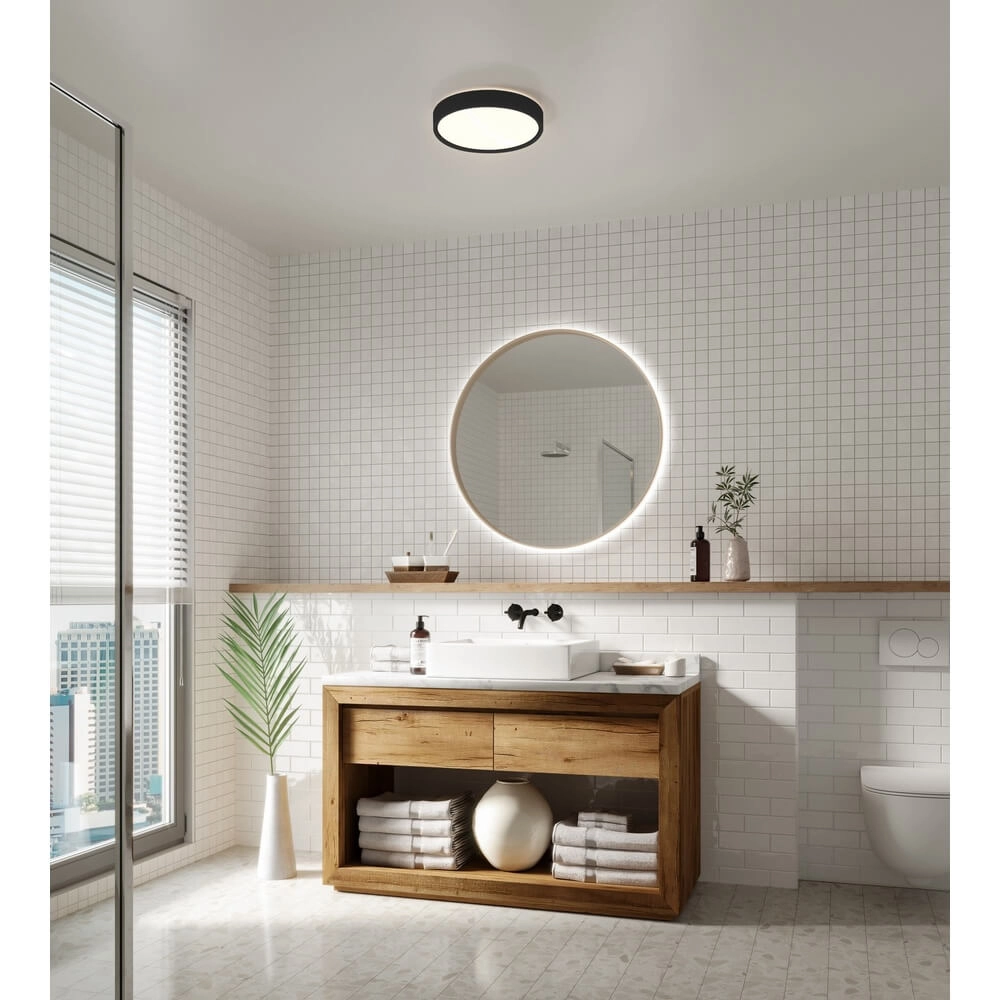 Zwarte plafondlamp Noxy Ø 35cm Nordlux 5704924002625