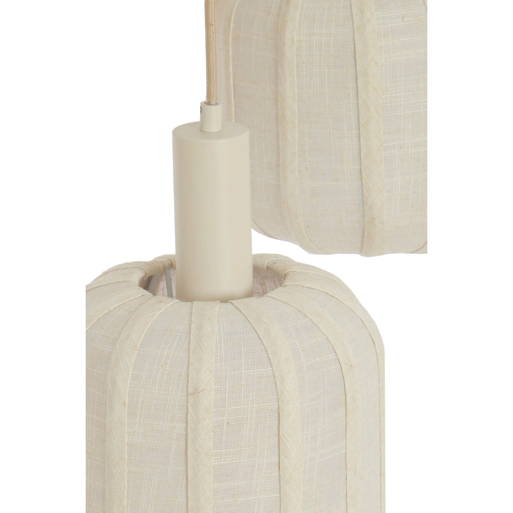 3L vide hanglamp Tufia linnen crème Light & Living 8717807816742