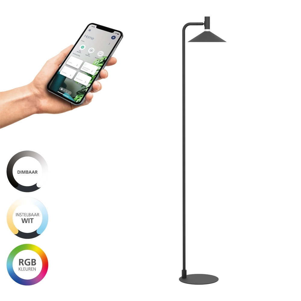 Vloerlamp Conomavilla-Z smart zwart