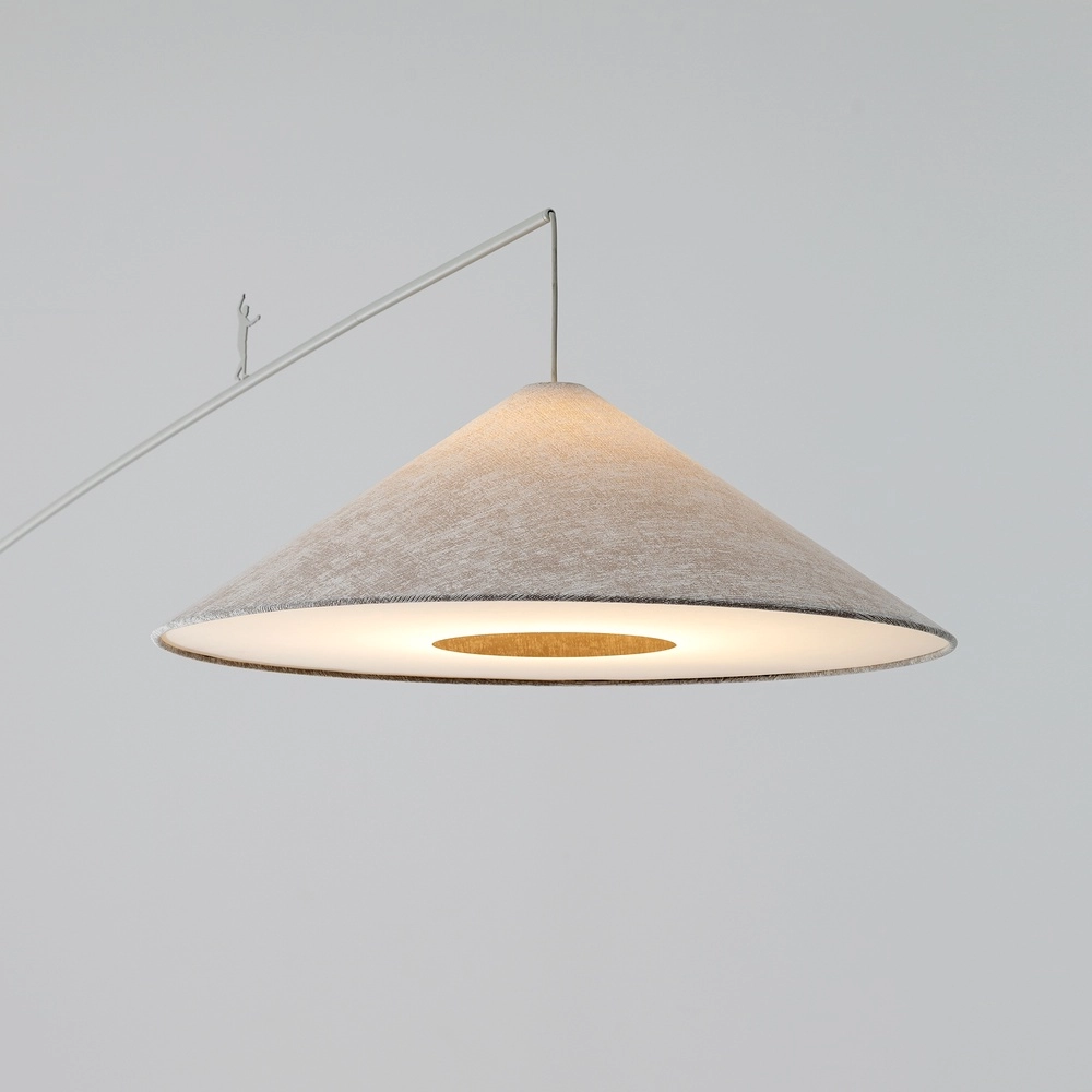Vloerlamp Poise zand bruin Ø 72cm Lyora 5903139116862