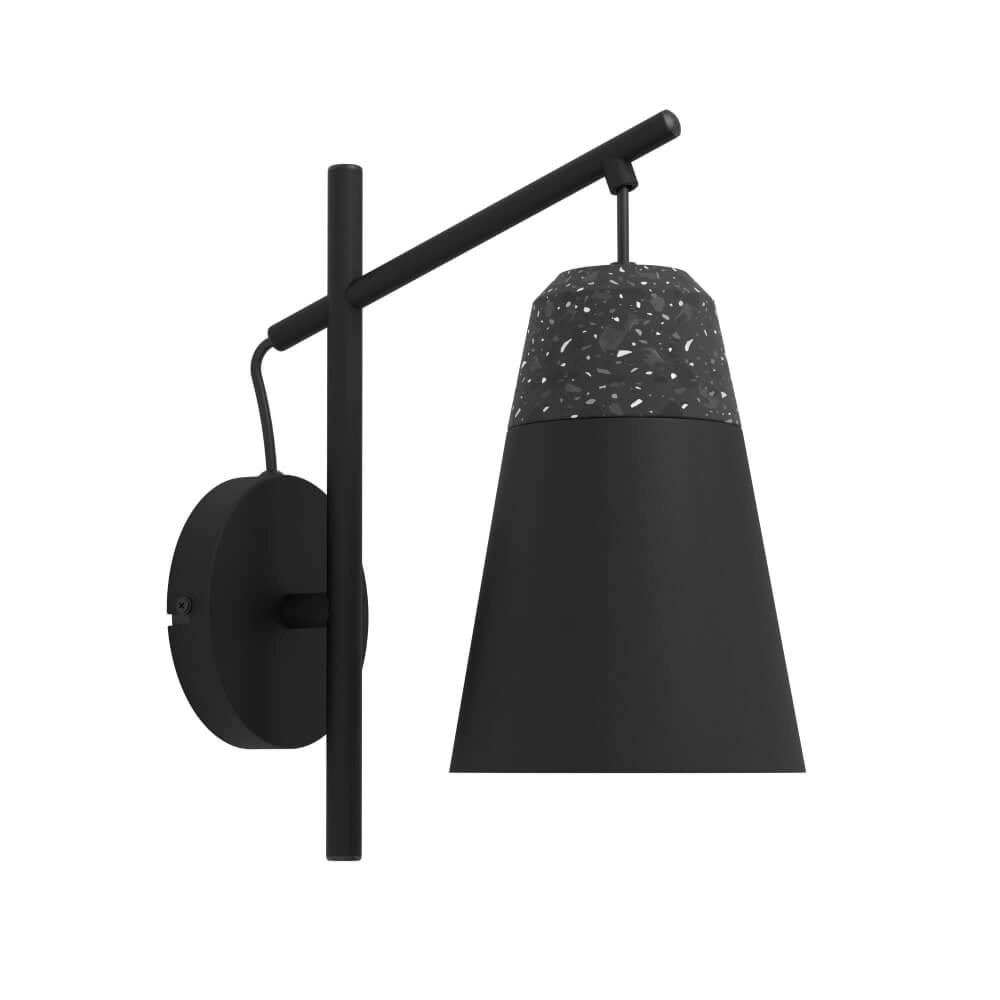 Zwarte wandlamp Canterras