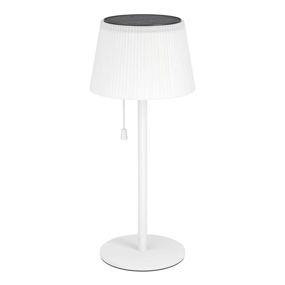 Tafellamp Scordiano wit met solar