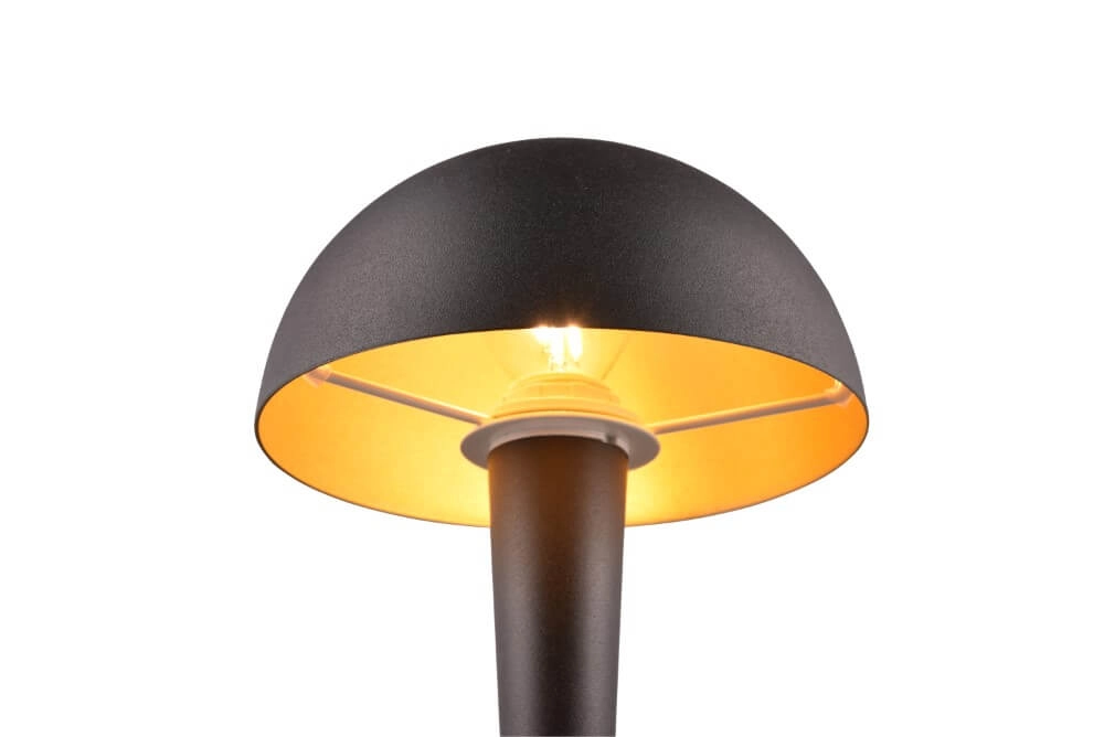 Zwarte goude tafellamp Canaria design Trio 4017807574937