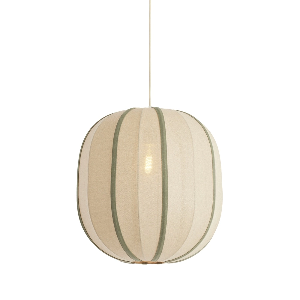 Japandi hanglamp Esmiria Ø 51cm - olijf groen Light & Living 8717807835941