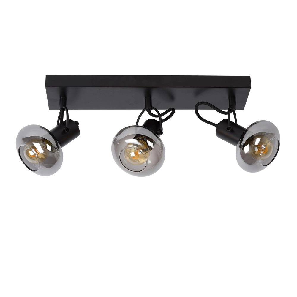 Plafondlamp Madee 3-lichts zwart
