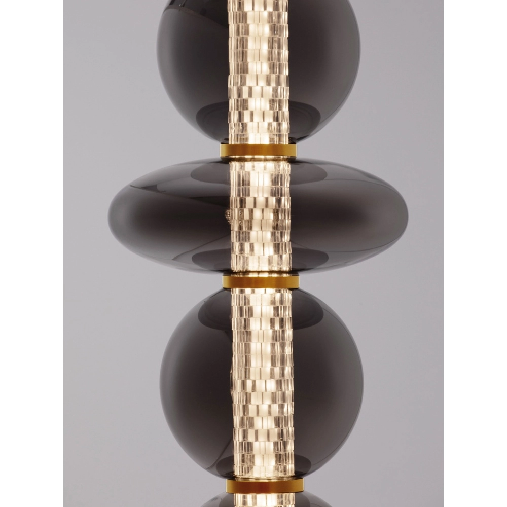 Design vloerlamp Navi goud met smoke glas Lyora 5212017477590