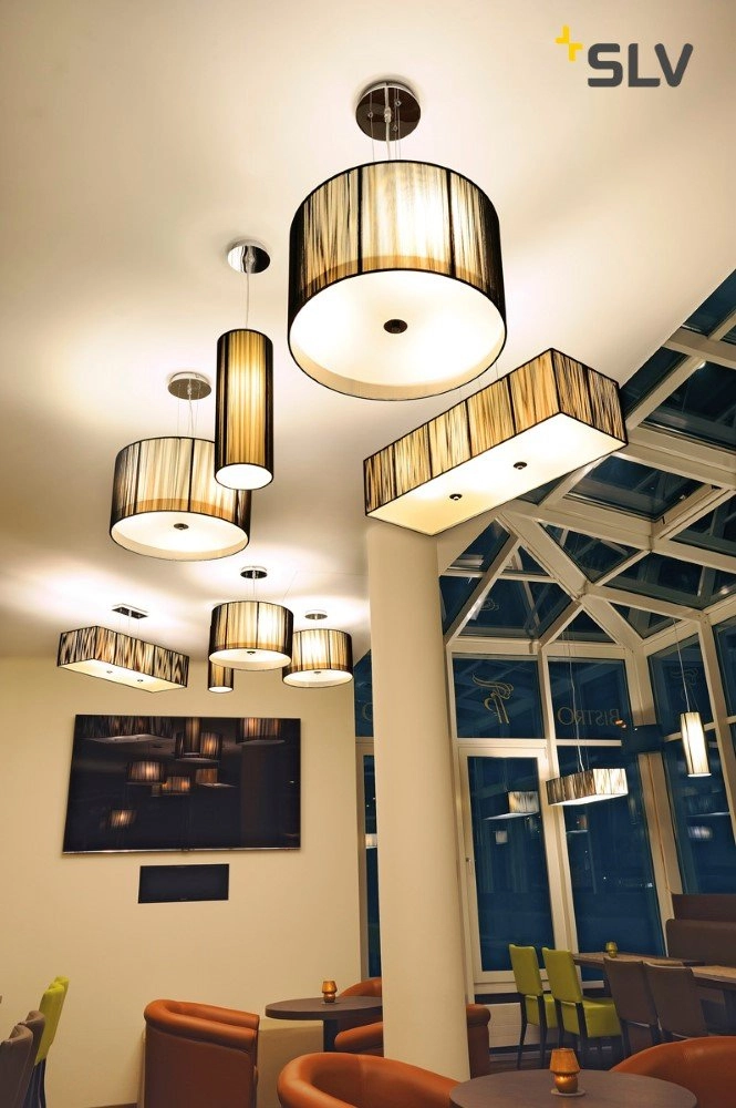 Led hanglamp Q-Line dimbaar 142cm zwart SLV 4024163196116