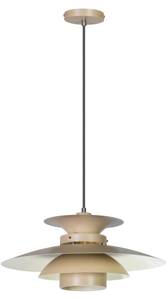 Stoere hanglamp Potenza 50cm creme