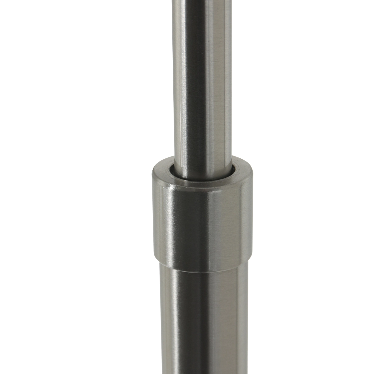 Vloer Leeslamp Prestige Chic RVS met 40cm taupe velourse kap Steinhauer 8712746145748