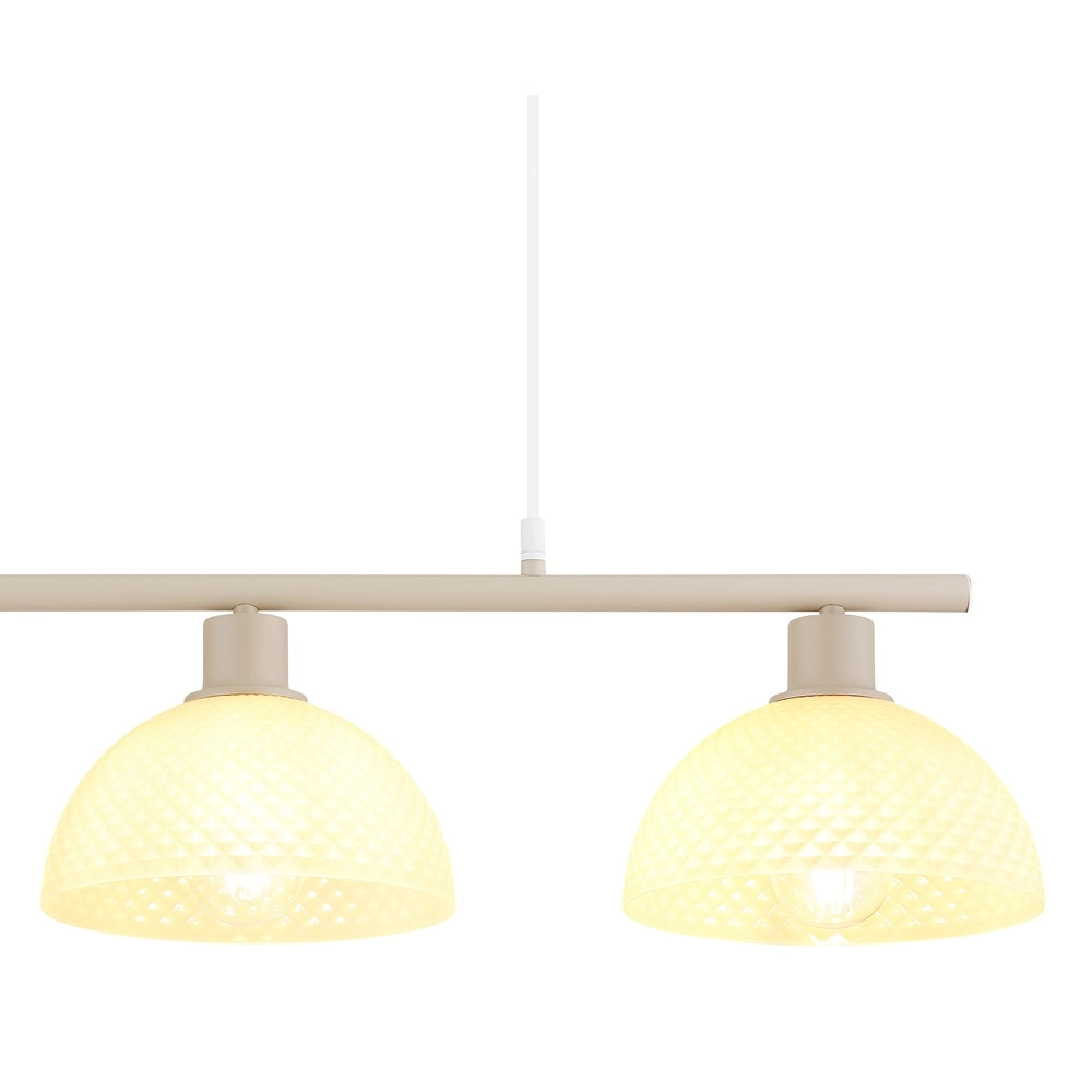 3-lichts hanglamp Selma zand bruin Globo 9007371592104