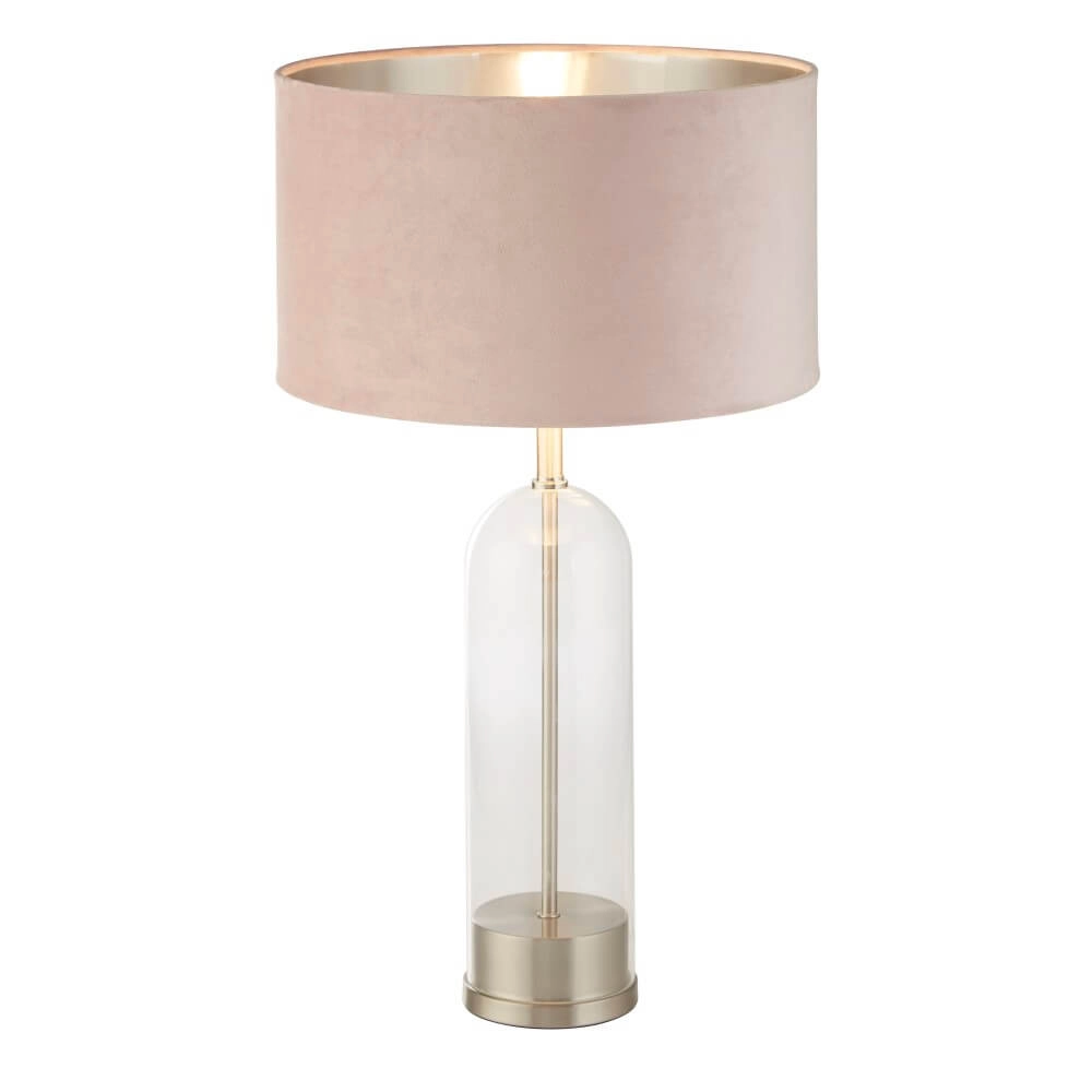 Tafellamp Oxford met roze kap Searchlight 5053423256900