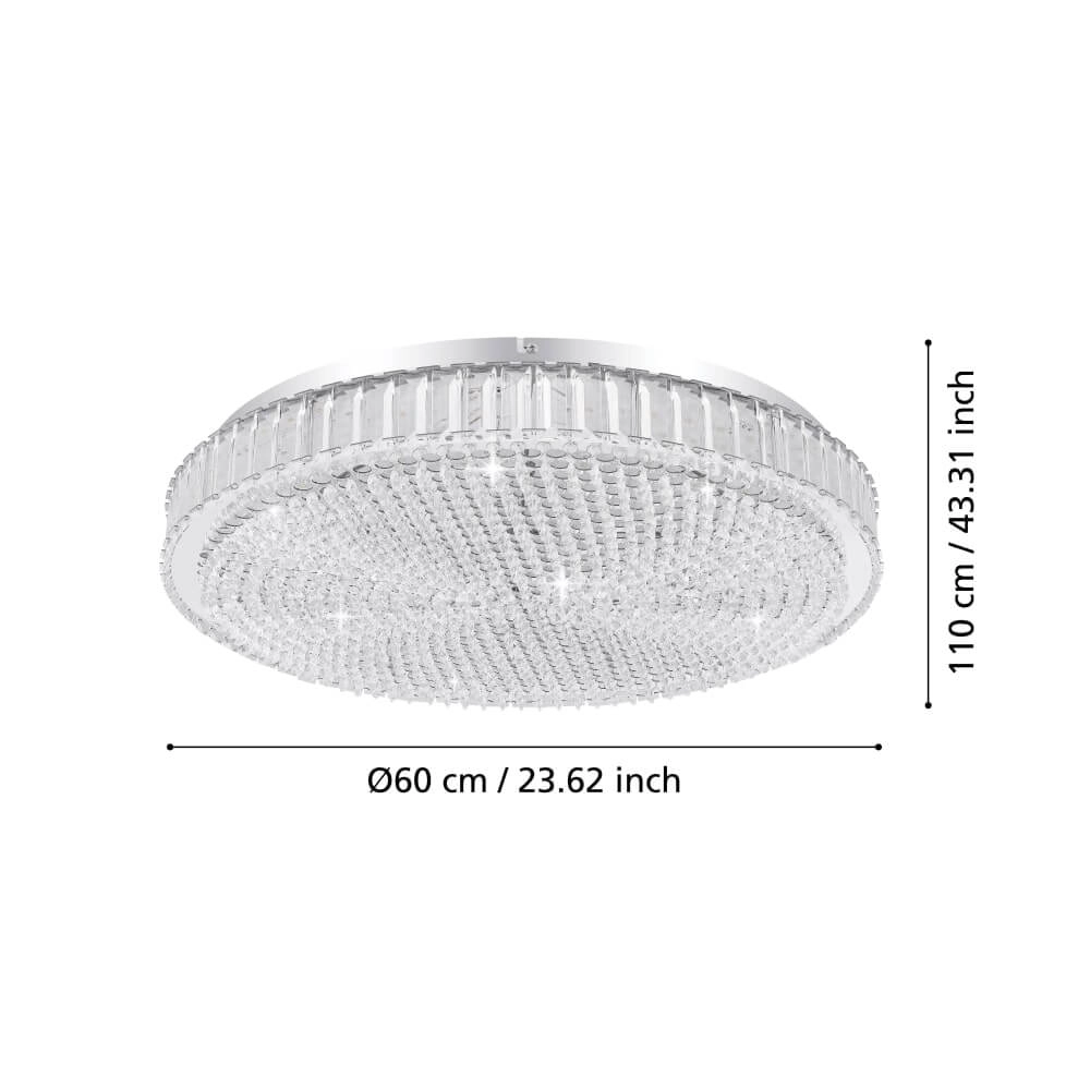 Kristallen plafondlamp Balparda Led - Ø 61cm Stars of Light 9002759397470