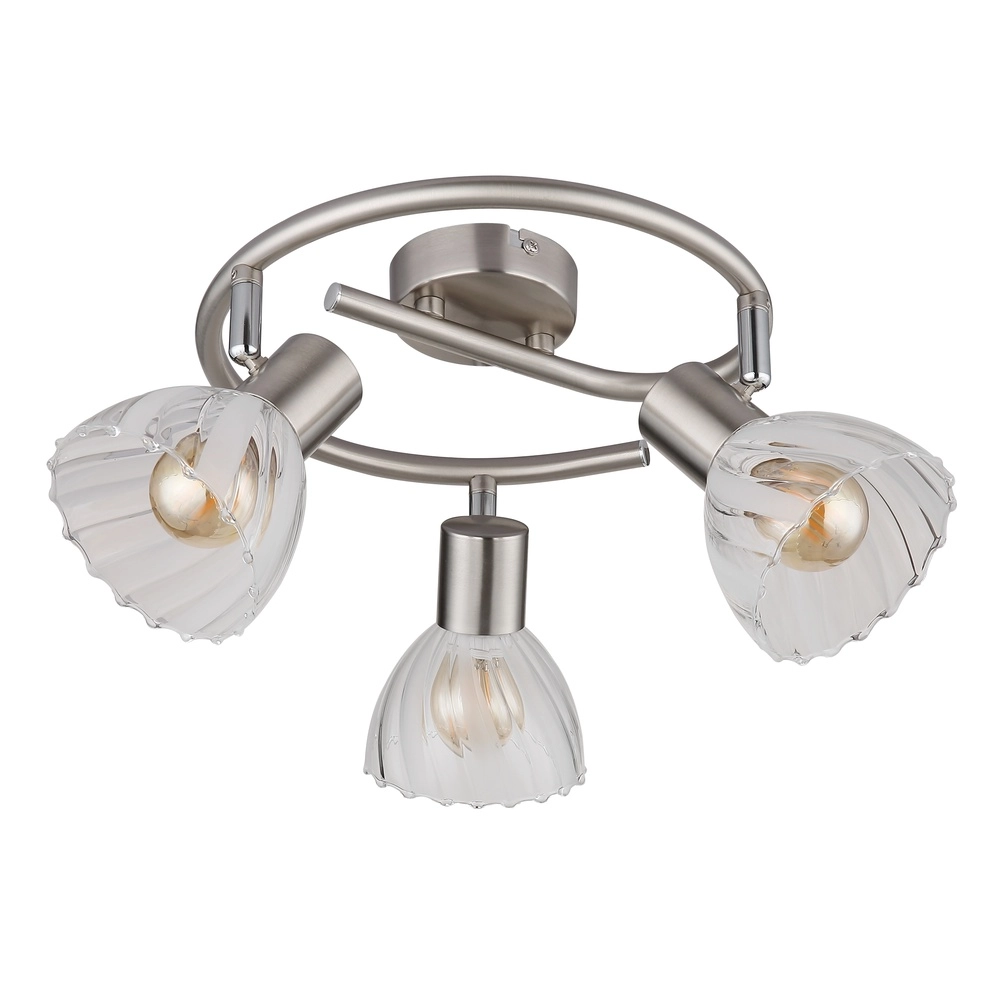 Plafondlamp 3-lichts Zachery nikkel Globo 9007371533480