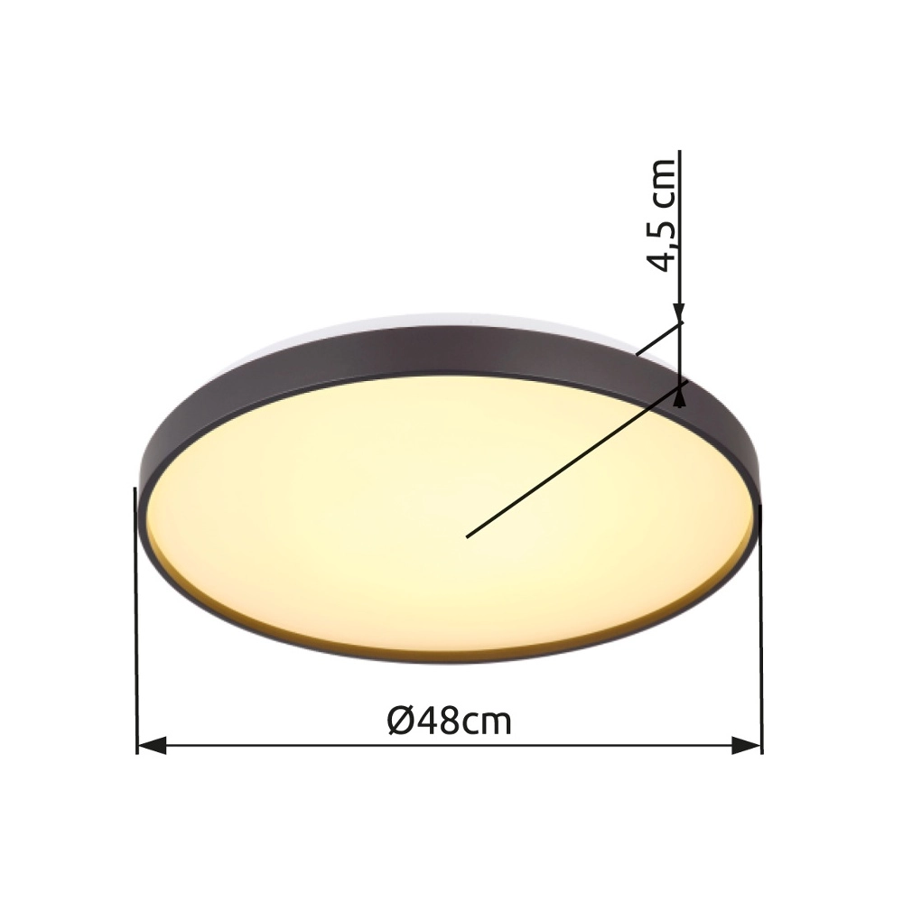 Plafonniere Eclypse wit Ø 48cm Globo 9007371452491