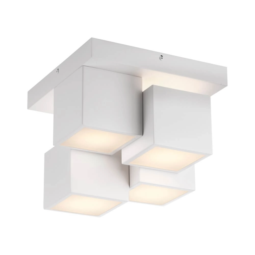 Witte plafondlamp Tetris wit