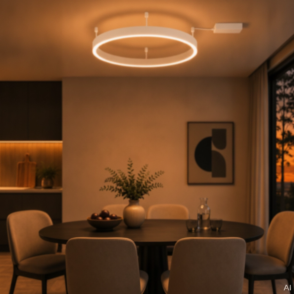 Plafondlamp Motif wit Ø 80cm