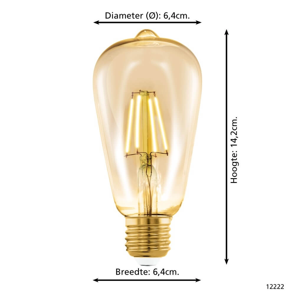 Led lampenbol Zigbee - E27 - 4.9 watt - 2200K - ST64 Eglo 9002759122225