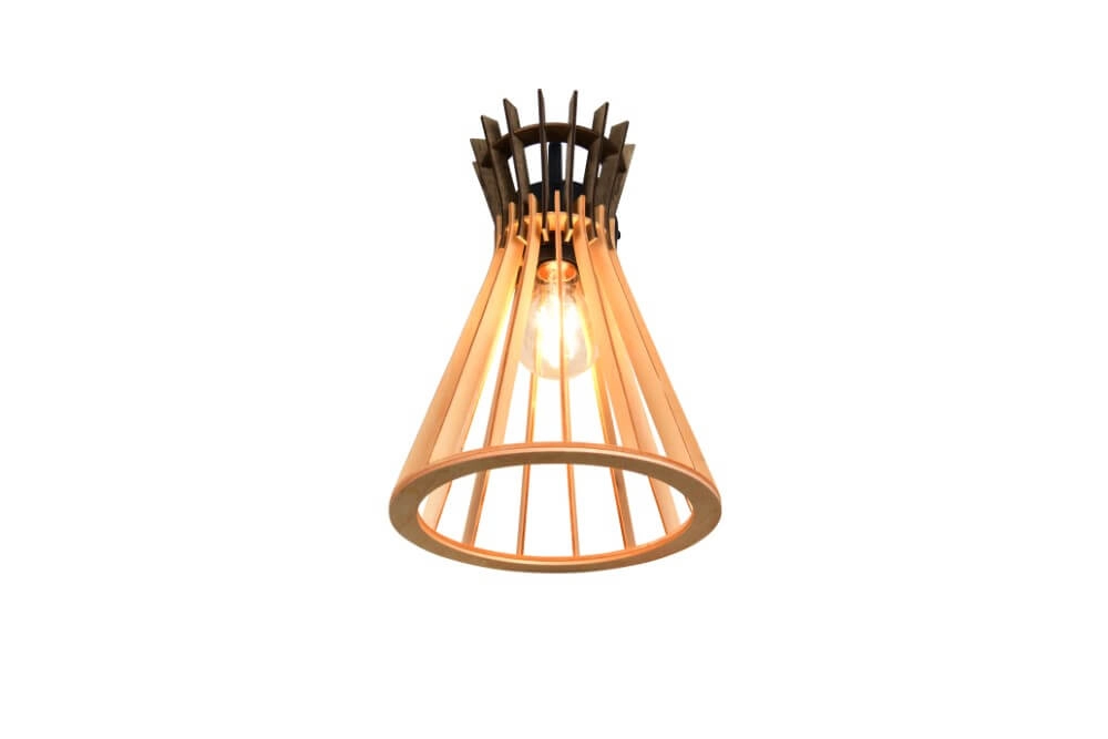 Design hanglamp Alice hout Trio 4017807637366