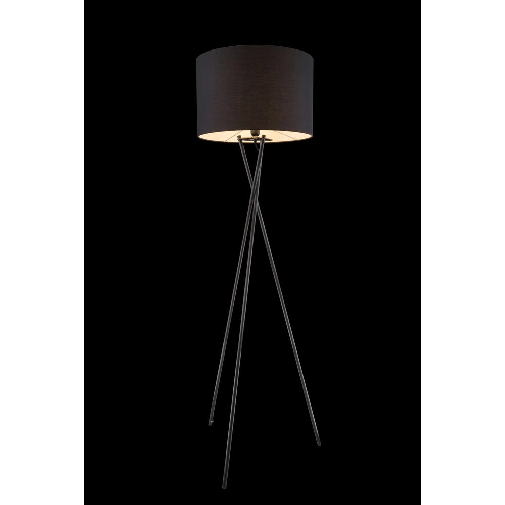 Tripod vloerlamp Gustav zwart Globo 9007371325849