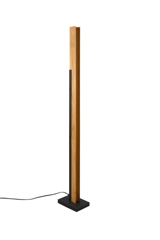 Houten led vloerlamp Kerala