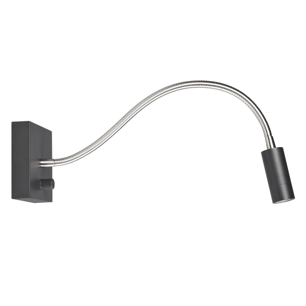 Flexibele wandlamp Blitz zwart